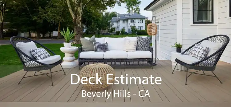 Deck Estimate Beverly Hills - CA