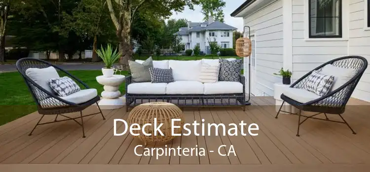 Deck Estimate Carpinteria - CA