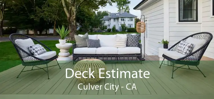 Deck Estimate Culver City - CA