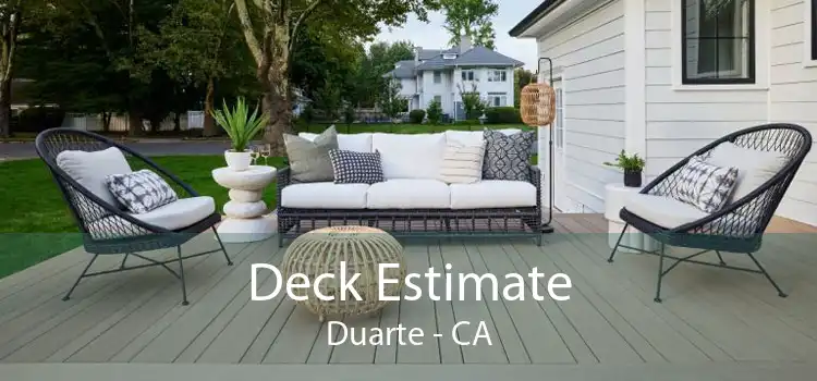 Deck Estimate Duarte - CA