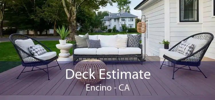 Deck Estimate Encino - CA