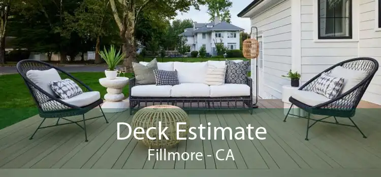 Deck Estimate Fillmore - CA