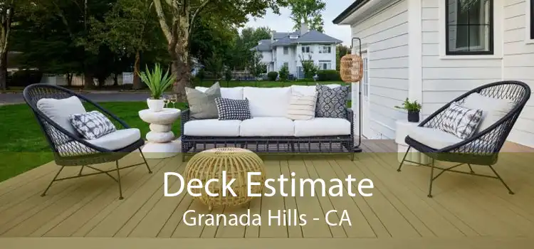Deck Estimate Granada Hills - CA