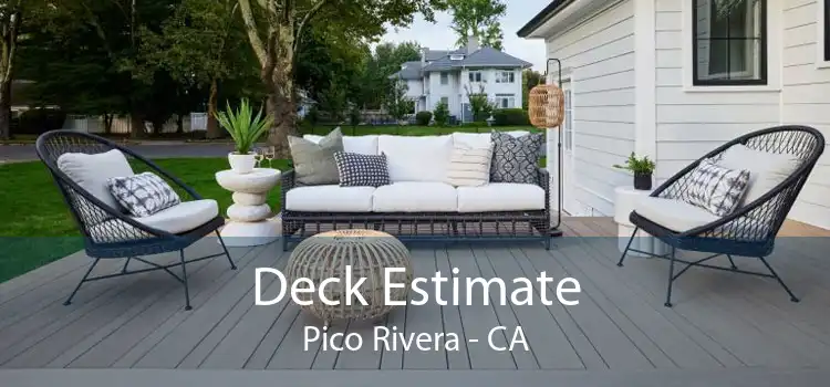 Deck Estimate Pico Rivera - CA